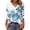 hgg151-Multicolor, variant on Boho Tops for Women Spring Summer 3/4 Length Sleeve T-Shirts Dressy Casual V Neck Cute Business Work Blouses