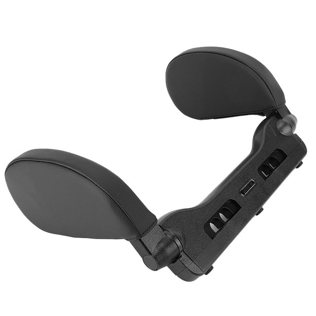 Almohada para reposacabezas de coche, reposacabezas universal para coche, soporte para cabeza, cojín de cuero, asiento, accesorio para dormir(NEGRO)