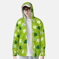 thumbnail image 6 of Rocae St Patrick's Day7 Print Breathable Sun Protection Hoodie Quick-Dry Lightweight Long Sleeve Hoodie Unisex Running Sports Shirt Medium, 6 of 9