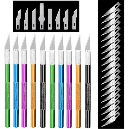 

38pcs 8 Exacto Knife & Blades Set for Crafts Utility Razor Xacto Knife Paper Cutter(Exacto Utility Knife)