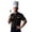 A-Black18, variant on Men's Chef Jackets Contrast Piping Short Sleeve Top Durable Professional Kitchen Wear Shirt