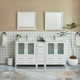 thumbnail image 1 of Vanity Art 72 in. W Double Sink Bathroom Vanity with Ceramic Top and Two Free Mirrors, 1 of 10