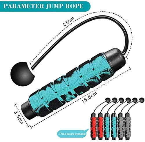 WLIKKS Weighted Cordless Jump Rope for Fitness[Suitable for Different Ages and Levels] Ropeless Jump Rope for Boxing MMA WOD Training, BOD Rope Beachbody MBF,High Speed Rope Skipping for Narrow Space