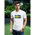 thumbnail image 2 of Grunge Sweden Flag Watercolor  T-Shirt Men -Image by Shutterstock, Male XX-Large, 2 of 4