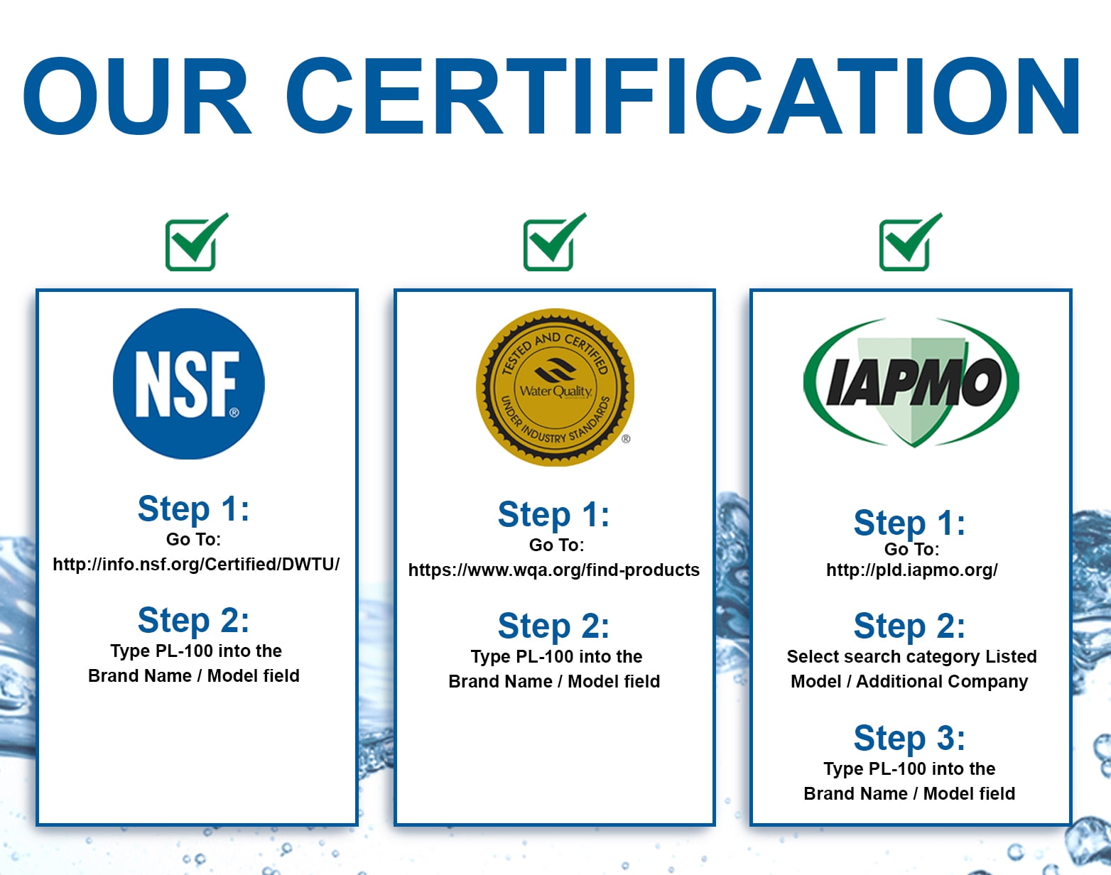 GE MWF Certified Water Filter Replacement. Compatible Models for GE: MWF, MWFP, MWFINT, MWFAP, GWF, GWFA, HWF, HWFA, HDX FMG-1, Smart Water, WFC1201, GSE25GSHECSS, 197D6321P006 (3 Pack)