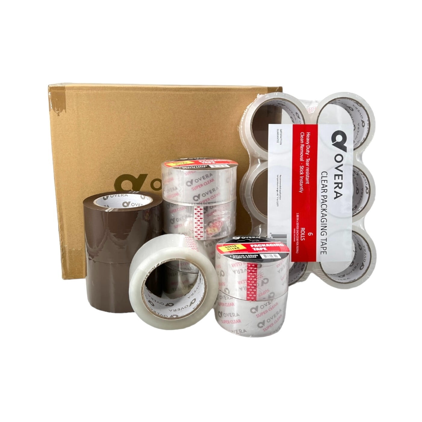 Packing Tape 36 Rolls 110 Yards 2 Mil (330 ft) Clear Carton Sealing Tapes