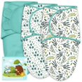 thumbnail image 1 of Sacos de dormir para bebés Cute Castle, paquete de 3, 0-3 meses, color verde, 1 of 6