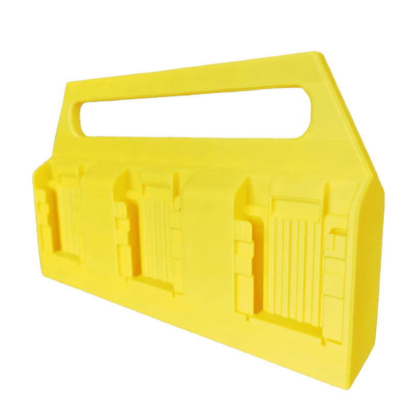 6-Slot Storage Box for De*walt 18V & 20V Lithium Batteries - Built-in Handle, Eliminates Battery Disorganization & Easy to Carry