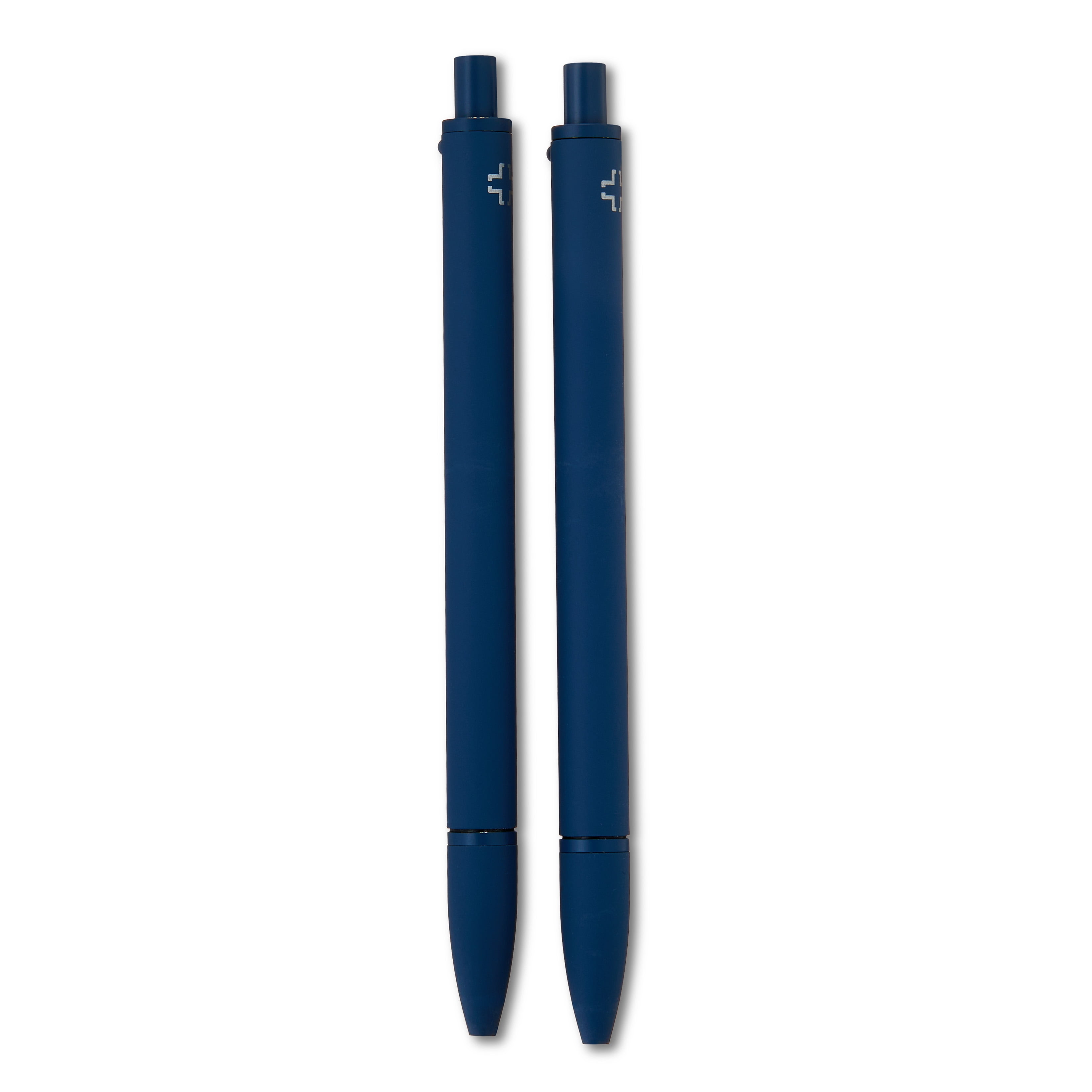 Pen+Gear Retractable Ballpoint Hybrid Ink Pens, Medium Point, 1 mm, Blue Ink, 2 Count
