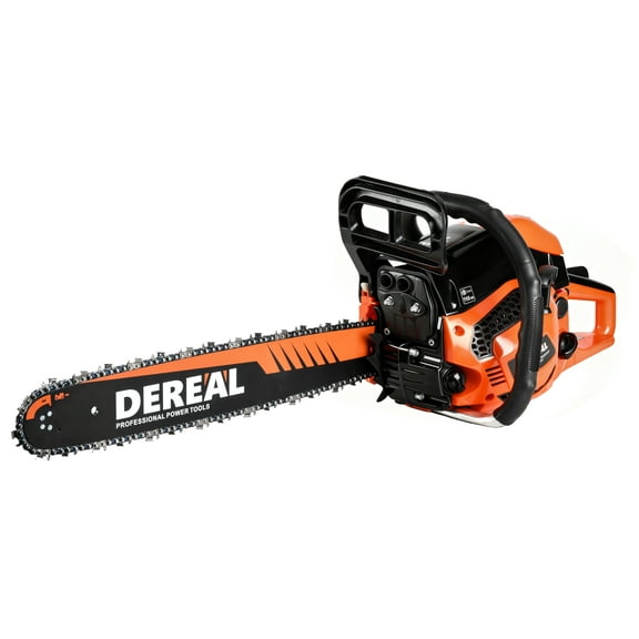 20-Inch 62CC 2-Stroke Gas Chainsaw, Heavy-Duty Gas Powered Wood Cutting Saw with Automatic Oiler & Easy Start for Farm & Home Use 620XP Orange