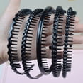 thumbnail image 4 of Diadema con peine de dientes, 5 piezas Diademas lisas Diademas de plástico para el cabello con dientes Unisex para mujeres y niñas Shuxiu Wang 9024715008275, 4 of 5