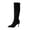 Black, variant on Womens Boots Over The Knee Stiletto Heels Pointed Toe Womens Tall Boots Winter Comfortable Warm Fashion Booties for Commute Outdoor Wedding Party