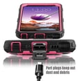 thumbnail image 3 of Mignova LG Stylo 4 case, heavy-duty shock-proof body protection rugged hybrid case with swivel belt clip and bracket for LG Stylo 4 case 2018(Pink), 3 of 8