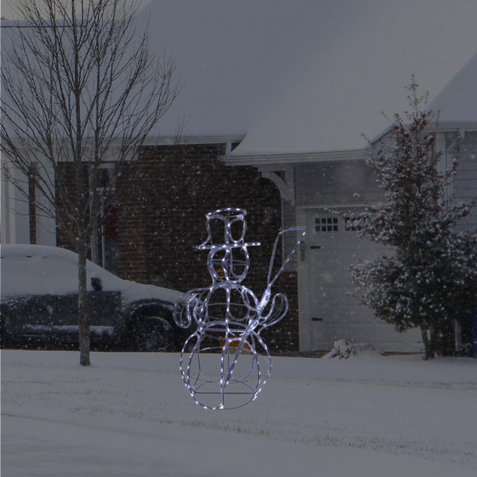 Neo-Neon 3 ft. LED Rope Light Snowman Yard Decoration