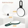 thumbnail image 7 of GoXteam 1X/30X Magnifying Handheld Mirror Double Sided, Foldable Travel Makeup Mirror, Adjustable Rotation Pedestal Hand, Hanging, Desk Vanity Mirror, Black, 7 of 7