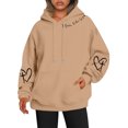 thumbnail image 1 of Sweat à Capuche Réversible Imprimé pour Femmes avec Poches Manches Longues Décontracté 100 pour Cent Polyester Sweat à Capuche Vêtements d'Automne pour Adolescentes Petit Sweat à Capuche pour Femmes avec Fermeture Éclair, 1 of 3