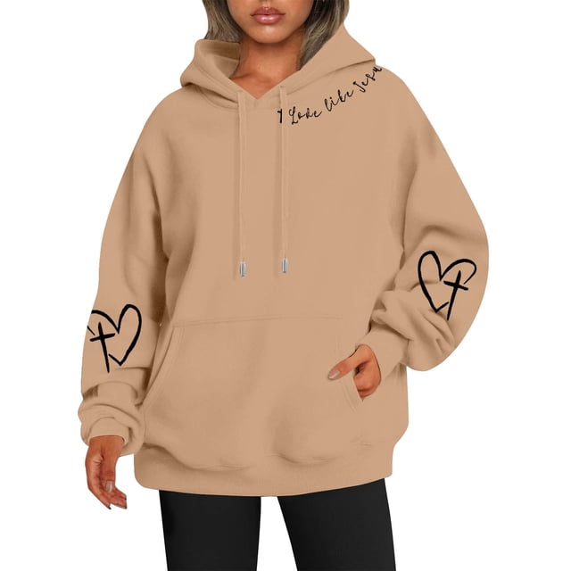 Sweat à Capuche Réversible Imprimé pour Femmes avec Poches Manches Longues Décontracté 100 pour Cent Polyester Sweat à Capuche Vêtements d'Automne pour Adolescentes Petit Sweat à Capuche pour Femmes avec Fermeture Éclair