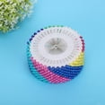 thumbnail image 3 of FAGINEY Pin Plate,960Pcs Multicolor Pearl Round Head Pin Head Straight Needle Making Corsage For DIY,Sewing Pins, 3 of 8