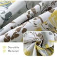 thumbnail image 4 of DriftAway Acacia Floral Blossom Watercolor Printed 100 Percent Blackout Tie Up Adjustable Balloon Rod Pocket Curtain for Small Window 45"Wx63"L Yellow, 4 of 8