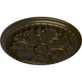 thumbnail image 3 of Ekena Millwork 17 1/8"OD x 1 1/2"P Washington Ceiling Medallion (Fits Canopies up to 2 7/8"), Hand-Painted Green Gold, 3 of 6