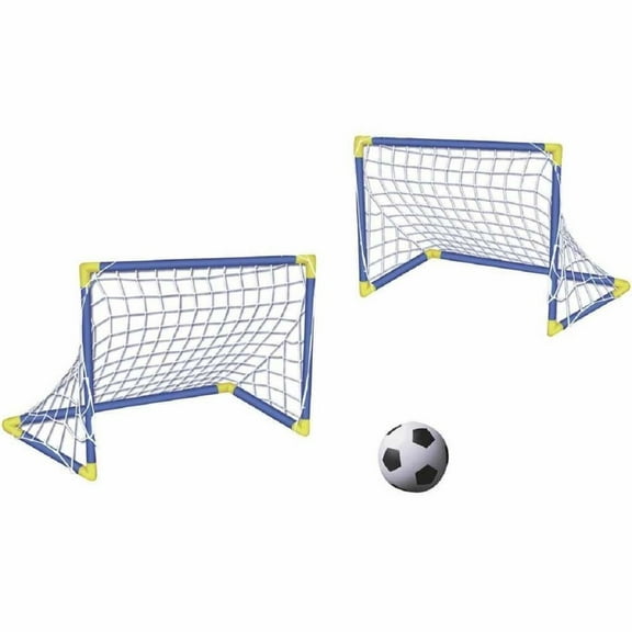 Set 2 Porterias Infantiles Futbol Soccer Con Pelota Incluida azul 20 MyTek MY5576