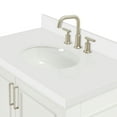 thumbnail image 4 of Ariel Stafford 36 Inch Single Oval Sink Vanity With White Quartz Countertop W/1.5" Edge In White, 4 of 11