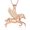 rose, variant on Cremation Urn Necklace for Ashes Flying Horse Cremation Jewelry Ashes Pendant Stainless Steel Keepsake Memorial for Jewelry for Women Men