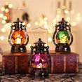 thumbnail image 2 of Halloween Tabletop Lantern Plastic Electric Oil Lamp Desktop Decoration for Home, 2 of 10