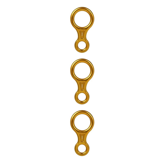 Anillo de Escalada Eigraketly Descensor Profesional 8 Formas Oro 3piezas