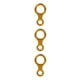 thumbnail image 3 of Soidarity Anillo de escalada de montaña Descensor profesional de 8 formas para cuerda de 8-13 mm Oro Oro 3piezas Soidarity CBP341157, 3 of 6