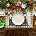 thumbnail image 5 of Smile Buffalo Plaid Christmas Placemats 12x18 Inch Set of 4, 5 of 6