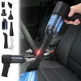 thumbnail image 2 of Portable Car Vacuum Cleaner Wireless Rechargeable High Power Handheld Mini Vacuum & Blower | 5500mbar Suction | Low Noise | For Home & Vehicle Interior | Washable Filter | 6.29x5.5in | Black, 2 of 9