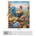 thumbnail image 2 of Rooster Vintage Barn Colorful Flowers Blanket for Bed Throw Blanket for Women, Men And Kids Super Soft Plush Blanket Throw, Print Blanket, Blanket for Kids, 2 of 8