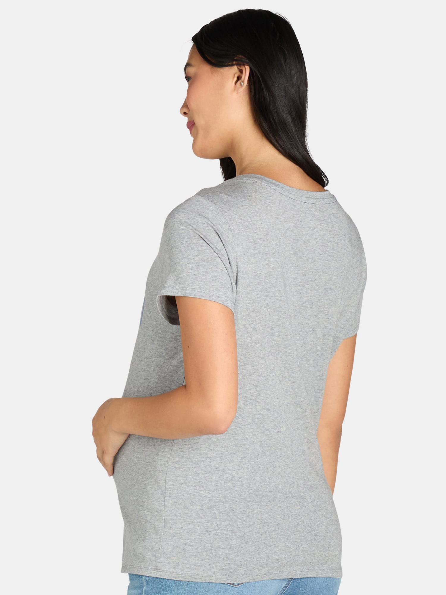 Time and Tru Women’s Maternity Graphic Tee, Sizes S-XXL