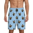 thumbnail image 3 of Lsque french Bulldog Face Mens Sleep Pajama Shorts,Short Pajama Pants, Cotton Ultra-Soft Knit-XX-Large, 3 of 9