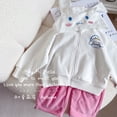 thumbnail image 5 of Chaqueta infantil Sanrioed Cinnamoroll Kuromi Anime Mymelody Ropa de abrigo Suéter Sudadera con capucha Sudadera Niña Niño Chándal Ropa deportiva, 5 of 5