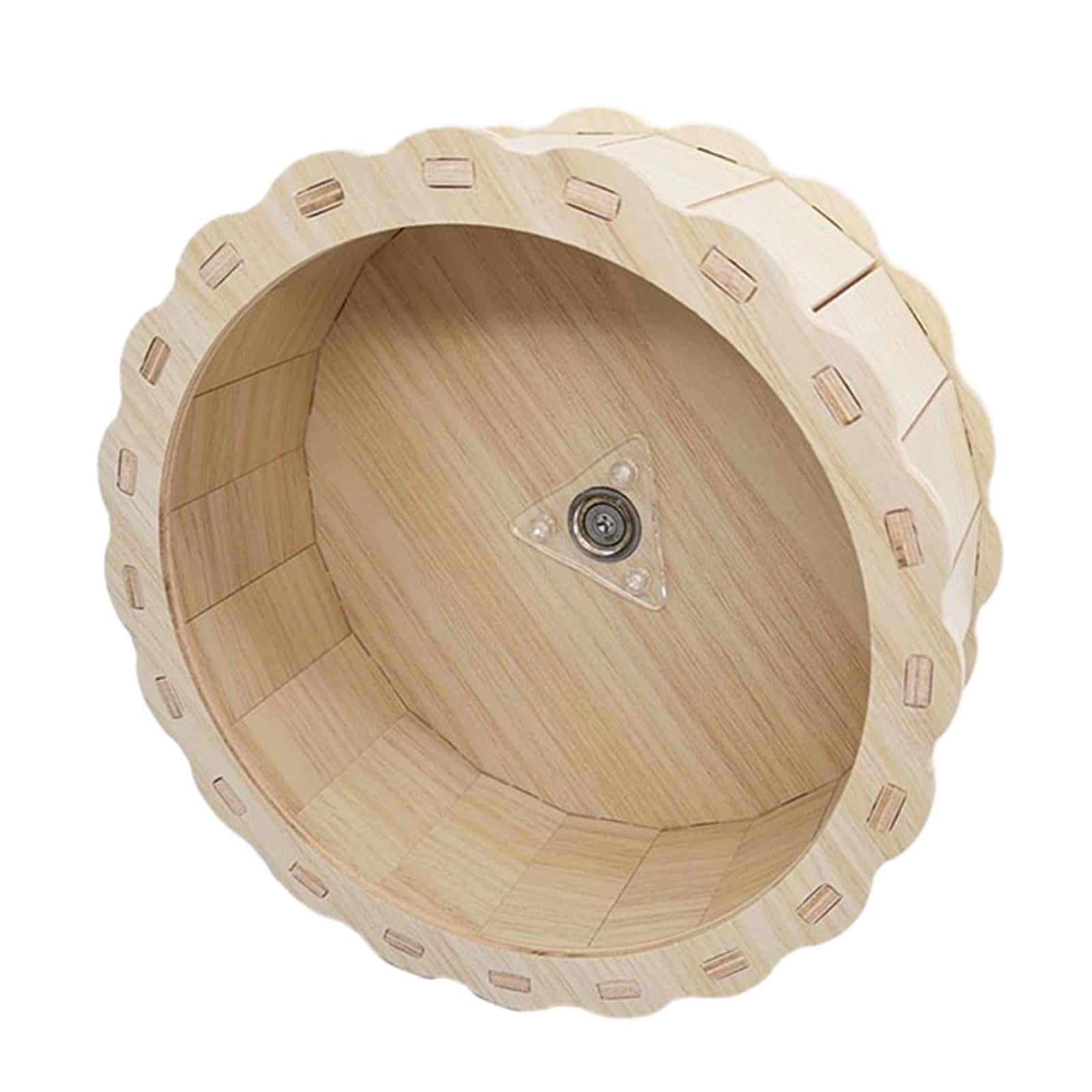 Bvdfgk Hamster Wooden Balance Bike Fitness Toy Exercise Wheels Silent Roller Silent for 19cmx7.5cm