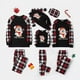 thumbnail image 1 of Pijamas navideños a juego para la familia, conjunto de pijamas a cuadros negros con My Gnomies, 1 of 3