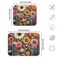 thumbnail image 5 of Yayeee Dish Drying Mat for Kitchen Counter Ultra Absorbent Easy Clean Pad 18x16", Large Colorful Flowers, 5 of 7