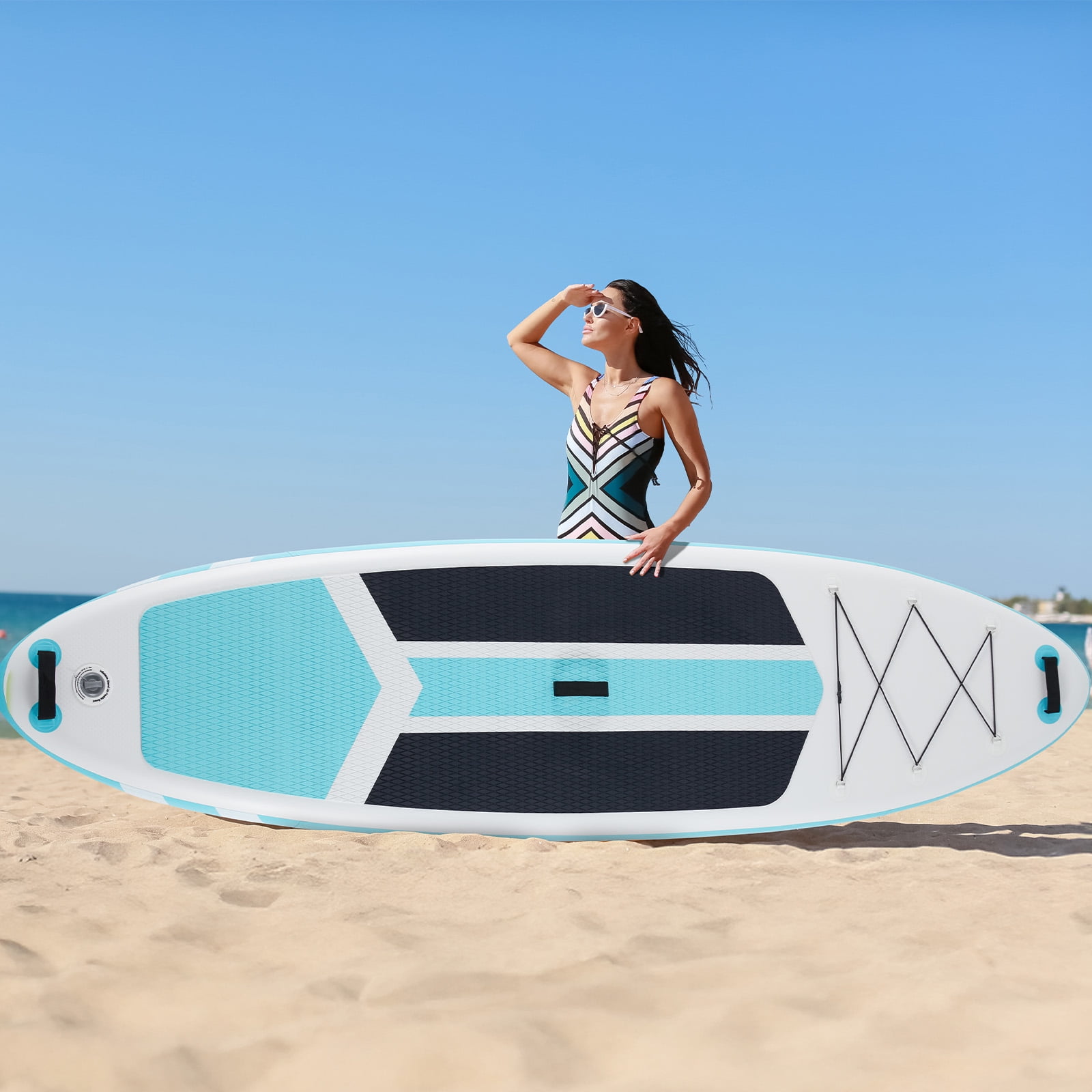 GIANNA Inflatable Stand Up Paddle Board, 10.5ft Paddle Boards with Non-Slip Deck and Premium SUP Accessories, 400 Lbs, Blue