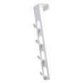 thumbnail image 1 of Door Back Hanger Hook, 4 Hooks Reasonable Vertical Clothes Hook  For Bathroom Black,White, 1 of 1