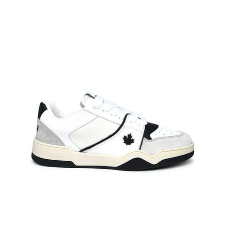 

Dsquared2 Man White Leather Piker Sneakers