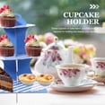thumbnail image 2 of 1 Set Cupcake Stand Holder Cake Display Stand 3-Tiered Dessert Serving Stand, 2 of 8