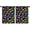 Black Colorful Dinosaurs, variant on Black Dinosaurs Neon Pattern Insulated Teens Curtains Set Of 2, Bedroom Essentials, Toddler Room Decor 52"x84"