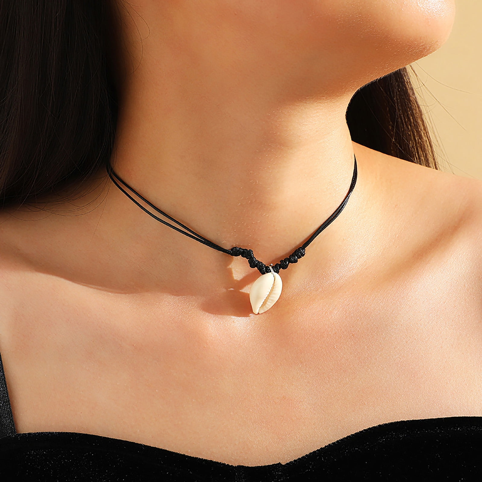 jovati Beach Shell Rope Necklace Seashell Necklaces Jewelry For Women And Girls