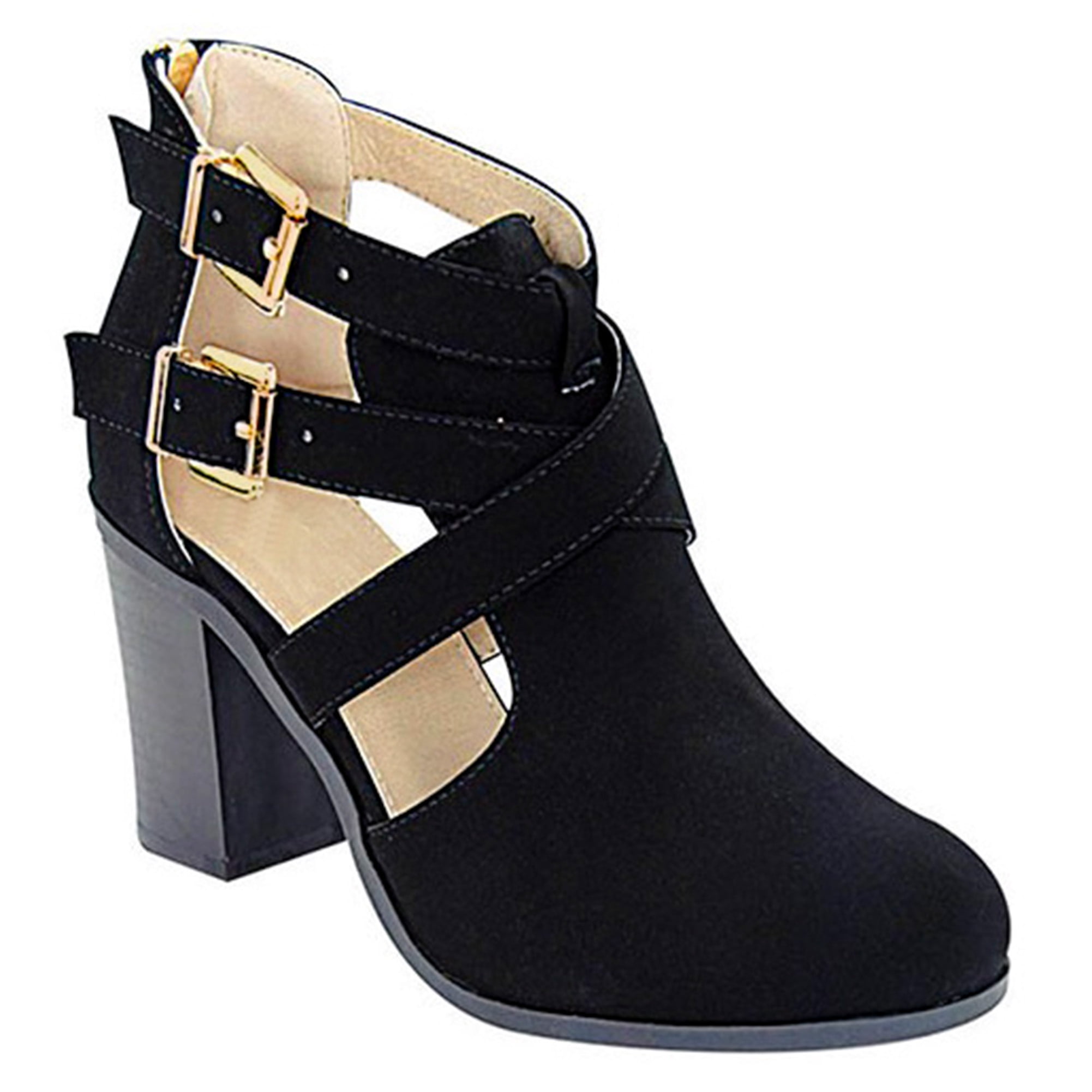 strappy western booties