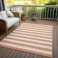 thumbnail image 6 of Addison Rugs Chantille Indoor/Outdoor Transitional Stripes Salmon Washable Rectangle Rug, 10' x 14', 6 of 6