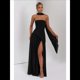 thumbnail image 5 of Vestido Tubo con Hombros Descubiertos y Diseño Lateral para Mujer, Ideal para Salir. Vestido Informal y Elegante. Negro M, 5 of 9