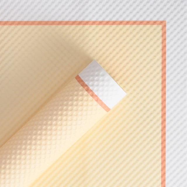 Nvzi Flower Packaging Paper Flower Shop Flower Art Materials Embossed Paper Flower Bundle Packaging Paper Flower Wrapping Paper (Apricot Yellow)