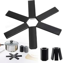 Clearance! Creative Folding Insulation Pad 2025 New Folding Design Expandable Trivets Portable Pot Pads Upgrade Non Slip Plastic Expandable Heat Insulation Pad Kitchen Insulation Mat